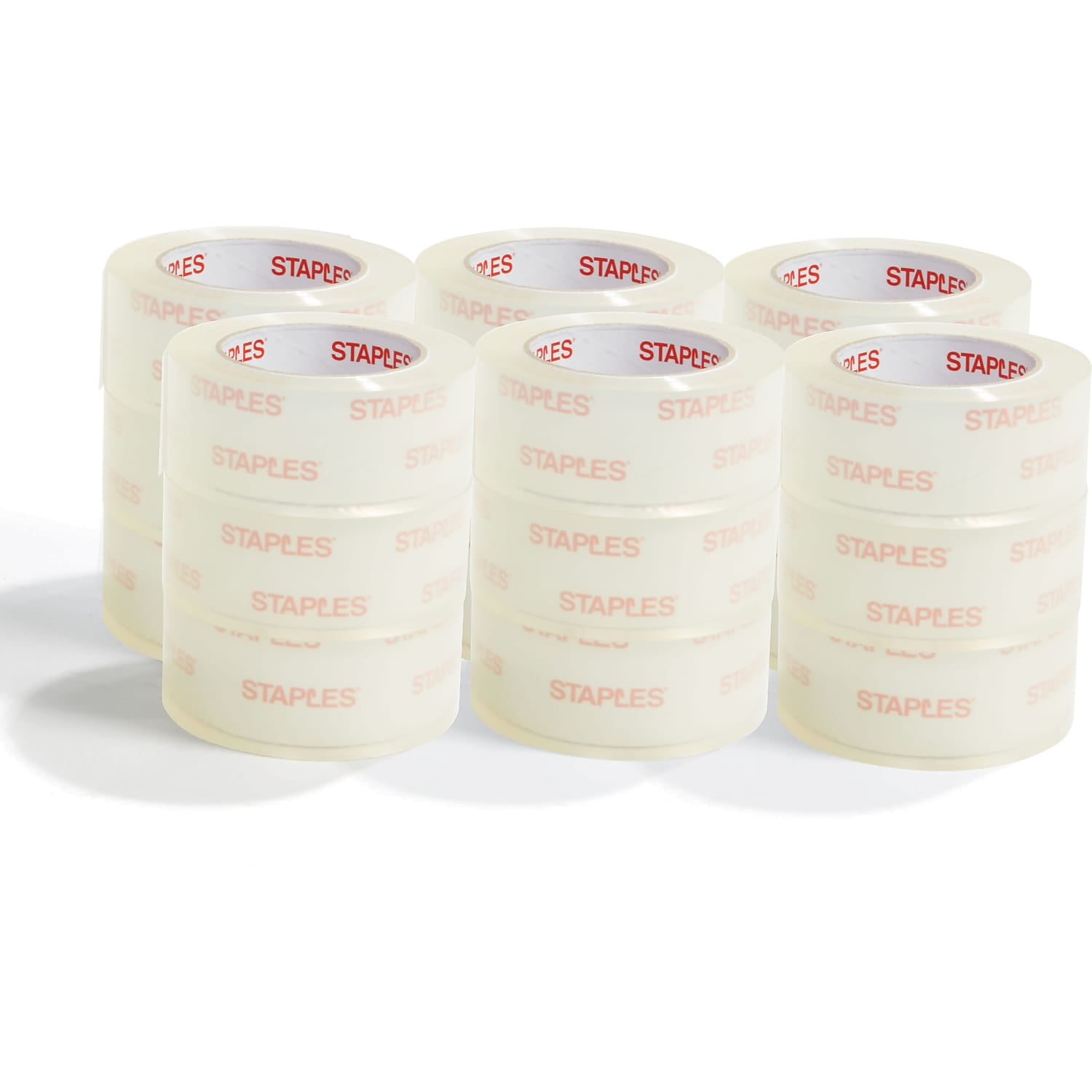 Staples Moving & Storage Packing Tape 1.88" x 54.6 Yds Clear 36/Rolls 52219