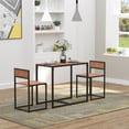 3Piece Industrial Dining Table Set for 2, Kitchen Table and