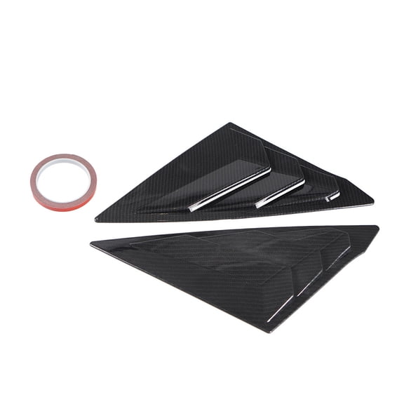 ABS Car Side Window Louvers Car Rear Louver Window Side Shutter Cover Trim Exterior Upgrades Easy Installation