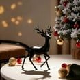 thumbnail image 4 of Exquisite European-Style Metal Deer Figurine – Decorative Imitation Deer Sculpture for Entryway, Living Room, and Holiday Home Decor, Rustic Deer Statue for Christmas, 4 of 5