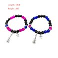 thumbnail image 3 of Xihbxyly Ofertas del Prime Day Pulsera elástica con cuentas de amor para hombre y mujer, con imán, 3 of 7