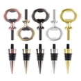 thumbnail image 1 of 10 Piezas Abrebotellas de Metal y TapóN de Vino, Juego de Insertos de Abridor de Planas de Acero Inoxidable en Blanco Hardware Abrebotellas de Cerveza, 1 of 5