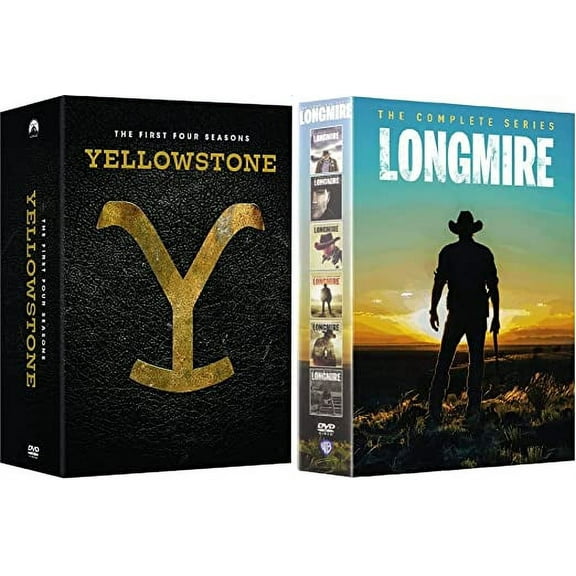 Yellowstone Seasons 1-4 / Longmire Complete Series (Modern Westerns 2-Set DVD Pack)