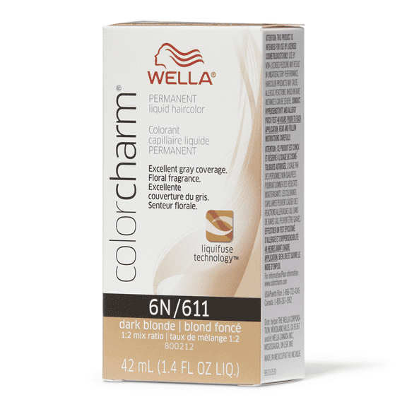 Wella Color Charm Liquid Haircolor - 611 6N Dark Blonde , 1.4 oz Hair Color