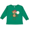 thumbnail image 3 of Inktastic Cute Volleyball Girl Monkey Girls Long Sleeve Toddler T-Shirt, 3 of 5