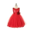 thumbnail image 2 of Kids Dream Girls Deep Red Tulle Party Dress with Sparkles 3T/4T, 2 of 2