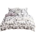 thumbnail image 5 of Bedding marble pattern plain printed quilt cover sheet three four piece set, 5 of 5