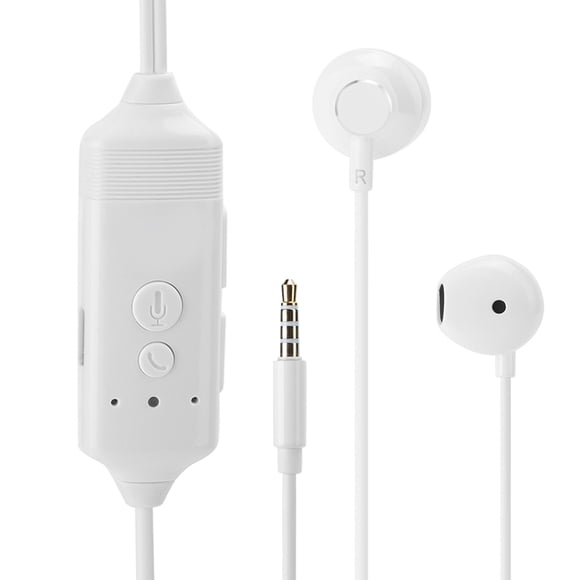 Recordable Earphone,Portable Phone Call Recorder Earphone Recorderfor IOS Phone Call Recording Earphone Optimal Efficiency