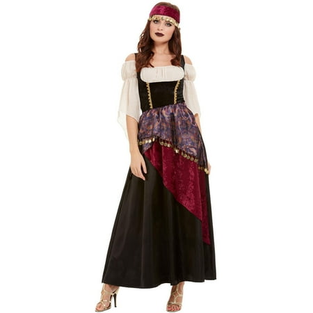 Women's Vintage Carnival Gypsy Fortune Teller Deluxe Costume