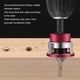 thumbnail image 4 of Juego De Brocas Avellanadoras De 4 Cuchillas Con Función De Límite De Contacto Con Madera Juego De Brocas Avellanadoras De Profundidad Ajustable Para Ocultar Tornillos Rojo, 4 of 7
