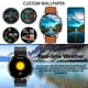 thumbnail image 4 of Reloj inteligente FILIEKEU Leather para hombre Android iOS con frecuencia cardíaca, 4 of 7