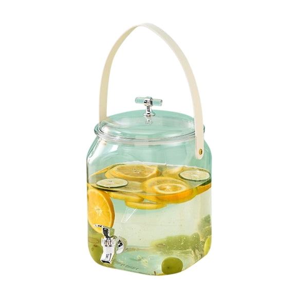 Oimcto 3 Gallon Beverage Dispenser Iced Tea Pitcher for Fridge with Spigot and Handle Drink Dispenser Refrigerator Cold Water Dispenser Perfect for Parties Juice Lemonade & Laundry