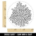 thumbnail image 2 of Sea Anemone Outline Ocean Life Self-Inking Rubber Stamp Ink Stamper - Pink Ink - Small 3/4 Inch, 2 of 7