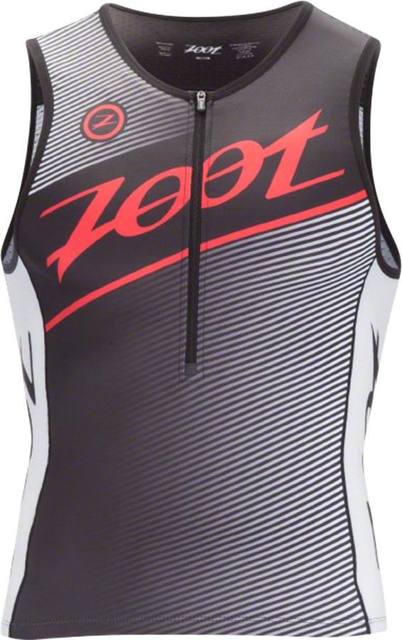 Tri Team Tank Men's Triathlon Top Black/Race Day Red SM