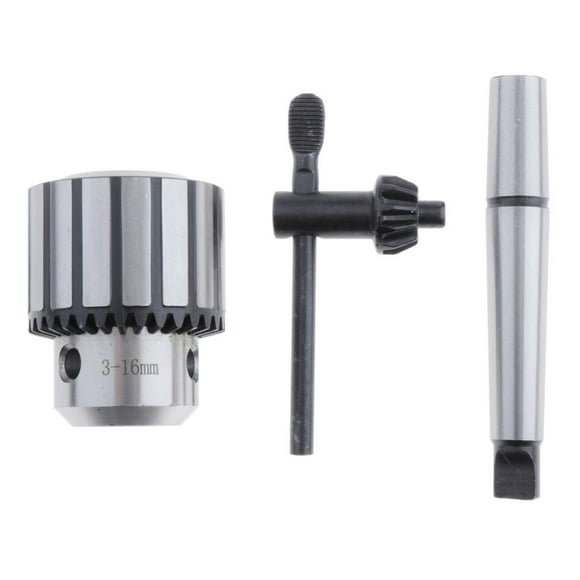 Herramienta de Mano CNC Yotijar Portabrocas sin llave MT2 Acero al Carbono 3-16mm
