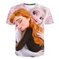 thumbnail image 1 of Verano niñas Frozen Elsa camisetas chico dibujos animados 3D estampado manga corta Kawaii camisetas Top niños Elsa princesa camiseta ropa 8T Gao Jinjia LED, 1 of 2