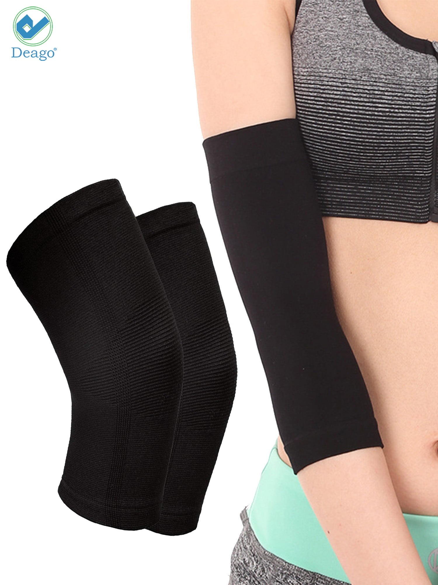 Deago Compression Recovery Elbow Sleeve Support Brace for Fitness