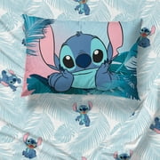 Lilo & Stitch Blue Floral Fun Bed Sheet Set