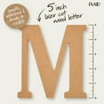 thumbnail image 4 of (1 pack) Plaid Unfinished Wood MDF 5" Letter for DIY Arts and Crafts, M, 4 of 9