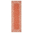 thumbnail image 1 of Wild Flower Collection Cotton Screen Printed Rug (2'6"X8' Runner)-Coral, 1 of 3