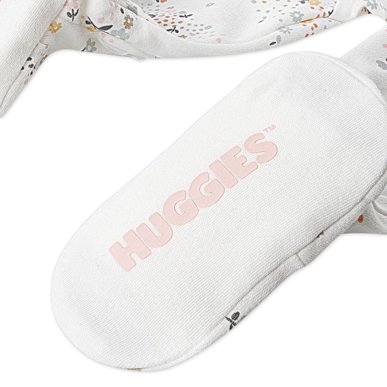 Huggies Baby Girls Printed Organic Cotton Sleep and Play, Sizes NB-9M