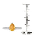 thumbnail image 3 of Sterling Silver with Natural Citrine and White Topaz Engagement Ring, 3 of 3
