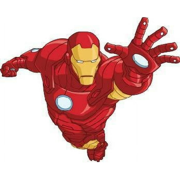 Avengers Ironman Cartoon Character Wall Art Sticker Vinyl Decals Girls Boys Children Baby Bedroom House School Wall Decor Removable Sticker Peel and Stick Size (20x10 inch)