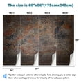 thumbnail image 3 of Peel and Stick Wallpaper Canvas Abstract old worn weathered rusty steel metal surface Modern Art Wall Mural Decor Self Adhesive and Removable 69in x 98in, 3 of 6