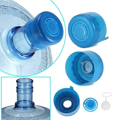 5PCS 55mm 3 and 5 Gallon Non-Spill Caps,Replacement Water Bottle Snap On Cap Anti Splash Peel 5 Piece 
