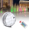 thumbnail image 2 of Waterproof 10LED RGB Underwater Submersible Light Swimming Pool Lighting with Remote Control, 2 of 10