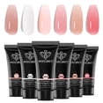 thumbnail image 1 of Set de gel de uñas Poly Modelones, 6 colores, gelatina, rosa nude, 90 ml, 1 of 8