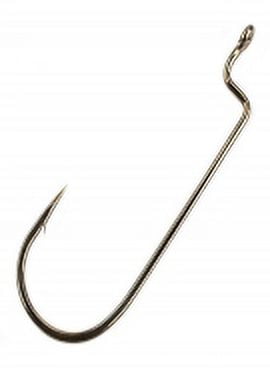Gamakatsu Worm Offset Bronze Size 5/0 25pk