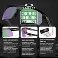thumbnail image 6 of Oakley OO9400 Bisphaera Rectangle Shaped Non-Polarized Sunglasses for Men & Women - Includes Official Eyewear Kit - Matte Black Frame with Prizm Road Jade Lens, 6 of 7