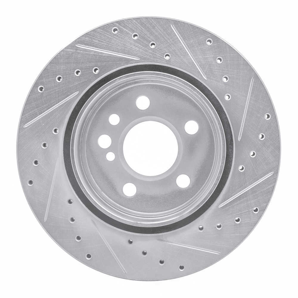 Dynamic Friction Company 631-63024L DFC Brake Rotor - Drilled And Slotted - Silver