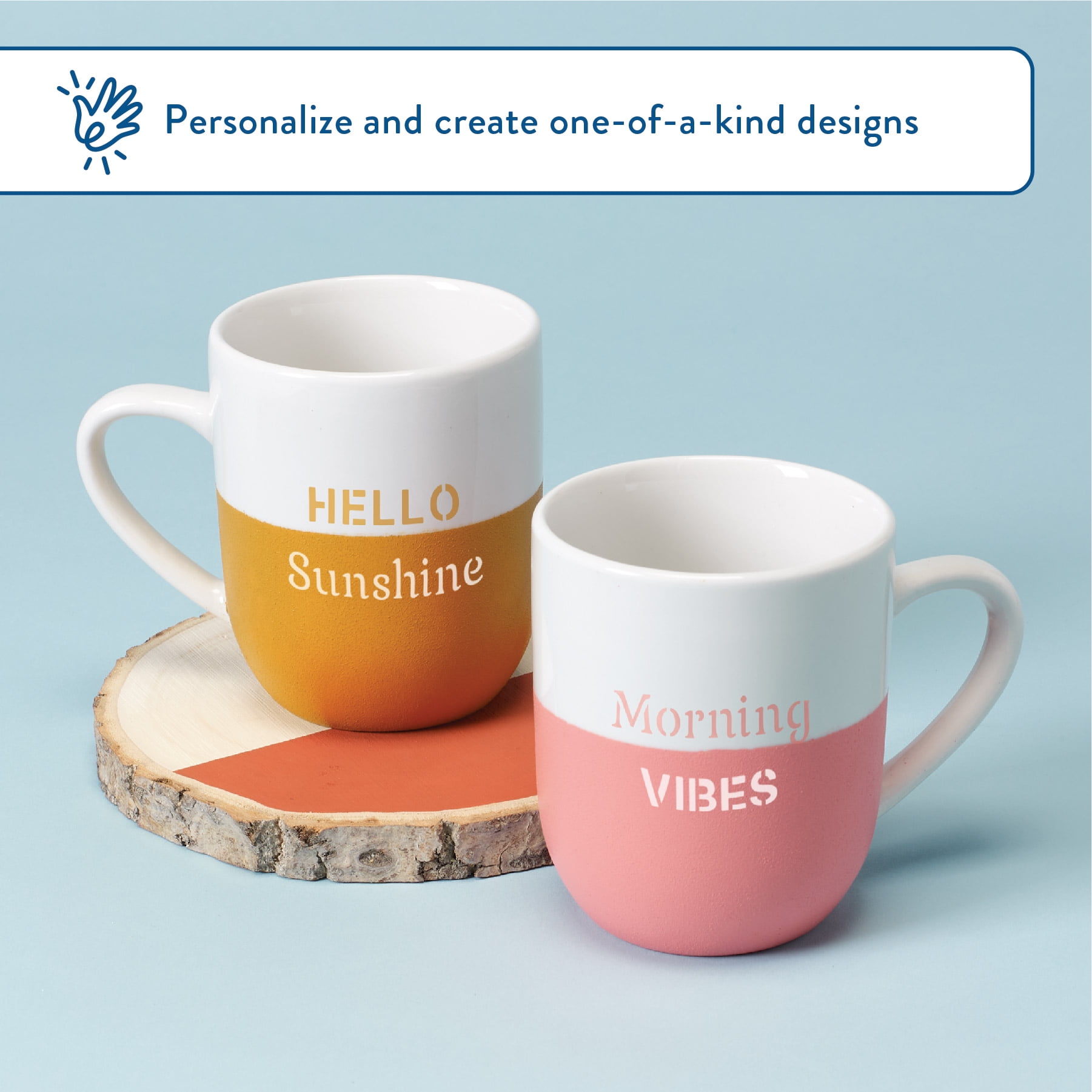 Hello Hobby Stencil Set, 8.5" x 9.5", 1 Piece, Basic Alphabet and Shapes