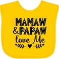 thumbnail image 3 of Inktastic Mamaw and Papaw Love Me Grandchild Boys or Girls Baby Bib, 3 of 4