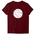 thumbnail image 4 of Toimothcn Women's Tee Shirts Casual Baseball Printed T-Shirts For Women Oversized Short Sleeve Crew Neck Breathable Loose Fit Tshirt Tops Suitable For Dates, Vacation, 4 of 4