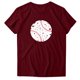 thumbnail image 3 of Gibobby Camisetas de verano para mujer Mujeres Casual Béisbol Impresión Mangas Cuello Redondo Camiseta Suelta Blusa Tops(Vino,G), 3 of 4