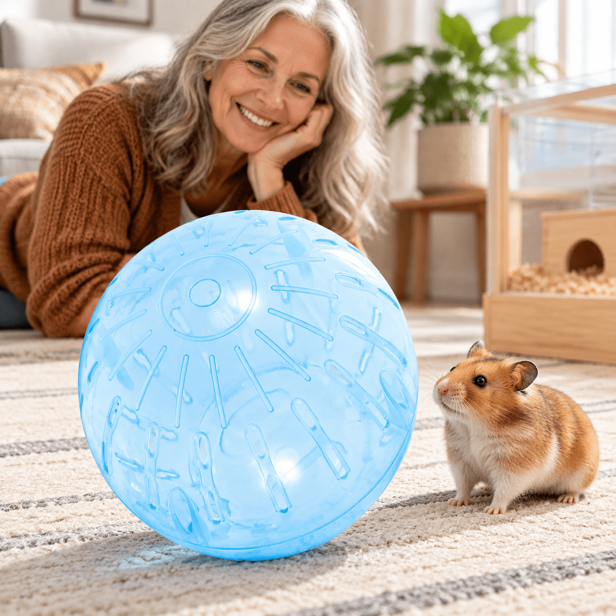 10cm Large Pet Exercise Ball for Hamsters, Guinea Pigs, Chinchillas and Gerbils