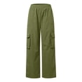 thumbnail image 5 of Afdoent Womens Leggings Ladies High Waisted Casual Wide Leg Womens Cargo Pants Baggy Cargos Pants With Pockets Leggings For Women Running Exercise, 5 of 6