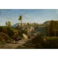 thumbnail image 3 of Charles François Daubigny 14x11 Black Modern Framed Museum Art Print Titled - Landscape Near Cremieu (C. 1849), 3 of 5