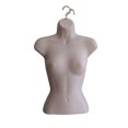 thumbnail image 1 of Conjunto de torso de maniquí femenino con espalda hueca y gancho para colgar tamaños S-M (1 paquete de carne), 1 of 5