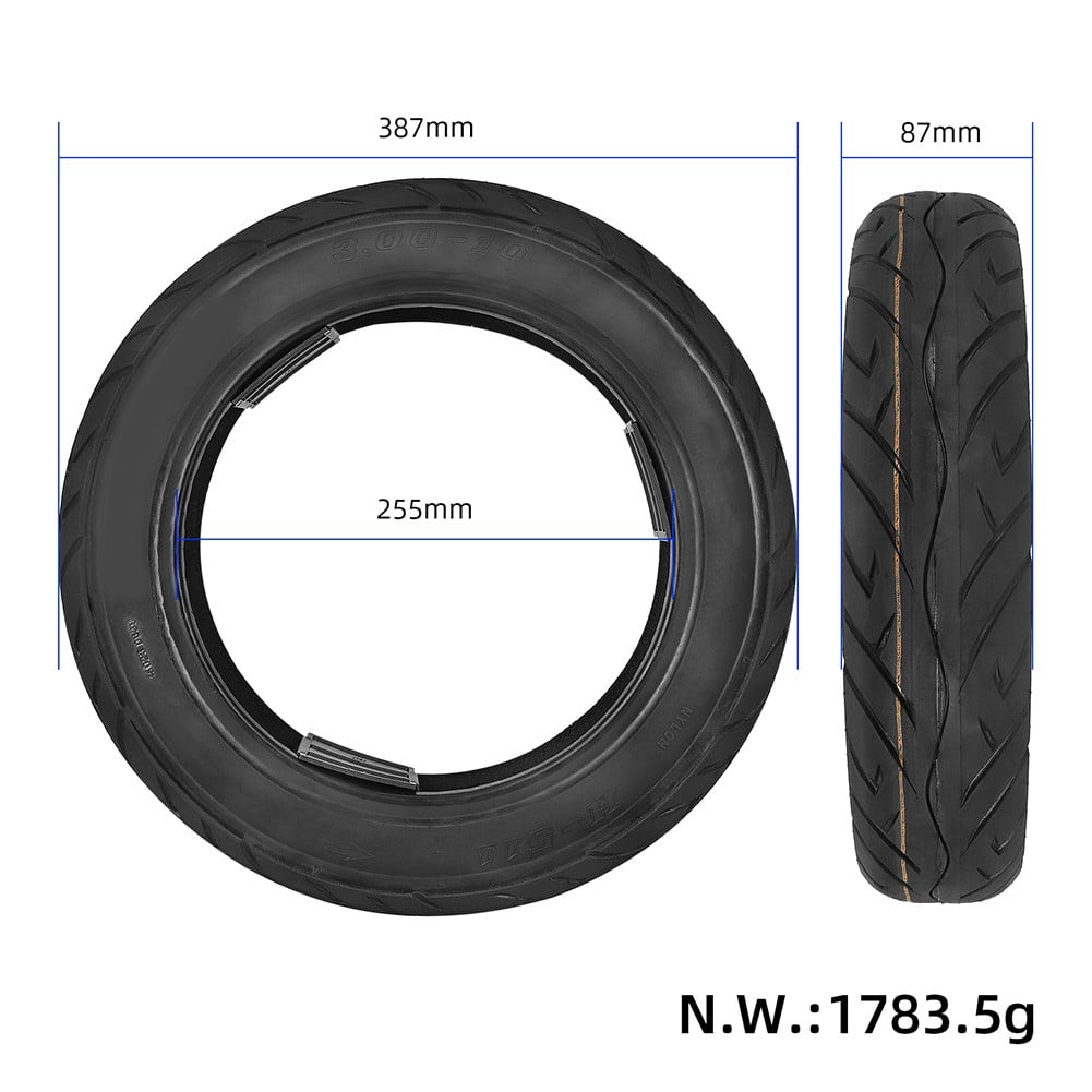 3.00-10 Non-Slip Tubeless Tires Electric Scooter For Motorcycle For Dirt PitBike GY6 Tyres Electric Scooter Spare Wheel Tire