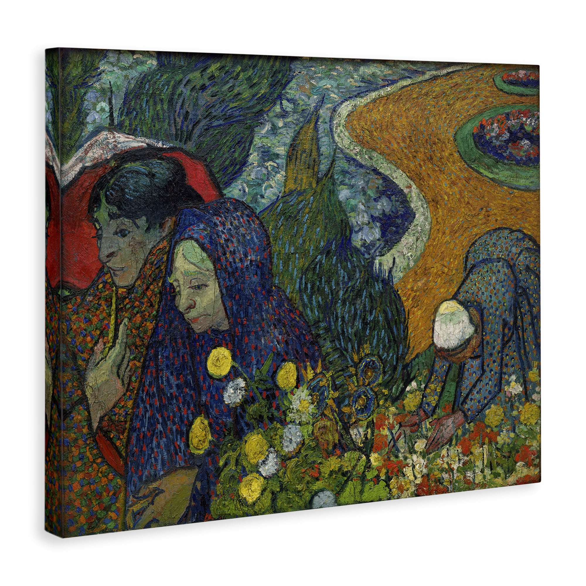 Stupell Industries Van Gogh Memory of Garden at Etten People Painting Wrapped Canvas Art Print Wall Art, 30 x 24