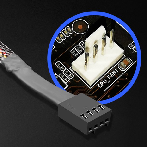 Cooling Fan Splitter 5 Way Adapter 4pin Cooler Extender Cooling Fan
