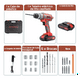 thumbnail image 3 of Kit Taladro Eléctrico Atornillador Inalambrico Rojo 21 V, 3 of 5