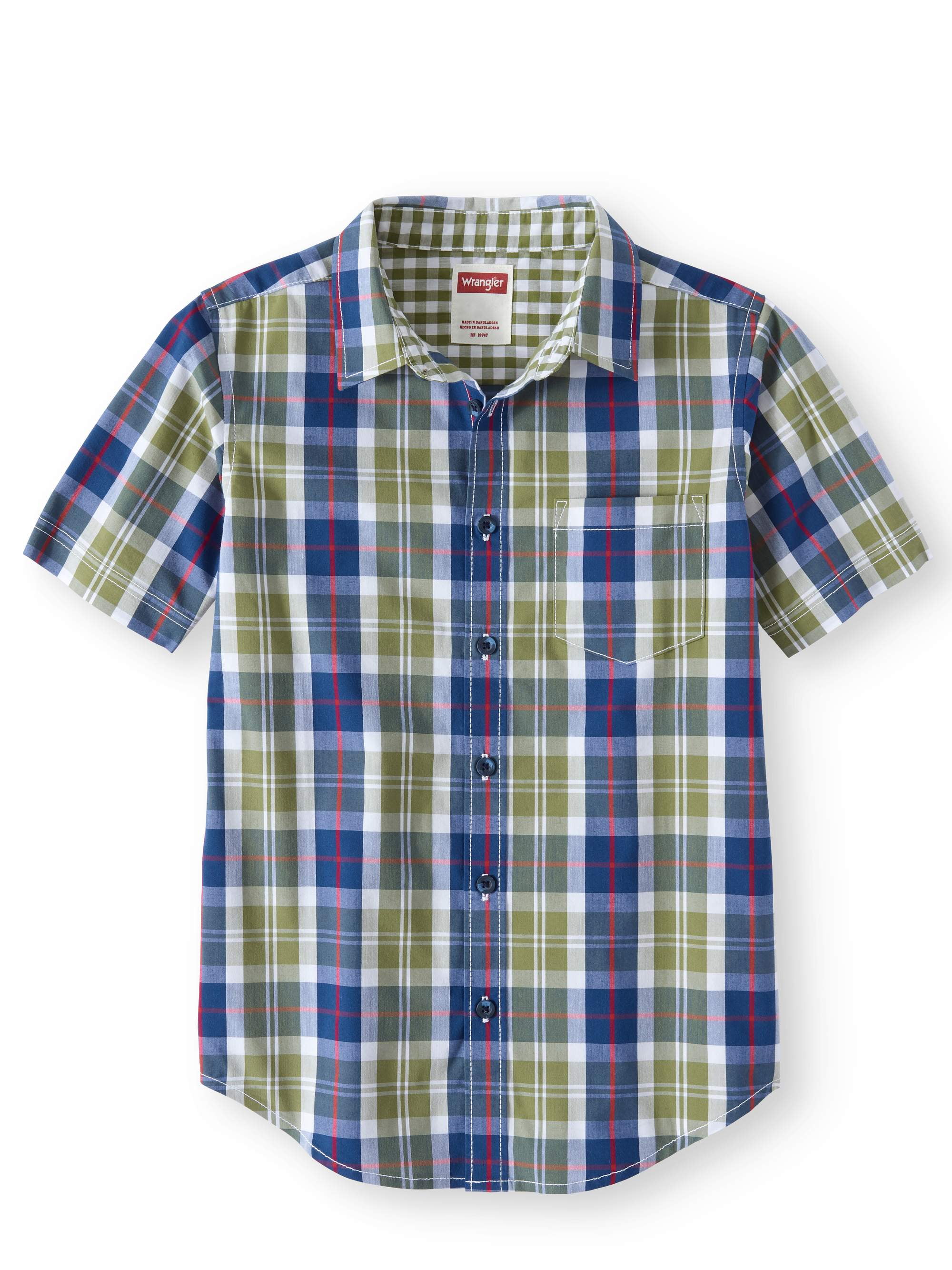 wrangler button up shirts walmart