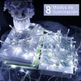 thumbnail image 3 of Serie de luces navideñas DOSYU 25 Metros Blanco FRÍO 500 LEDs, 3 of 9