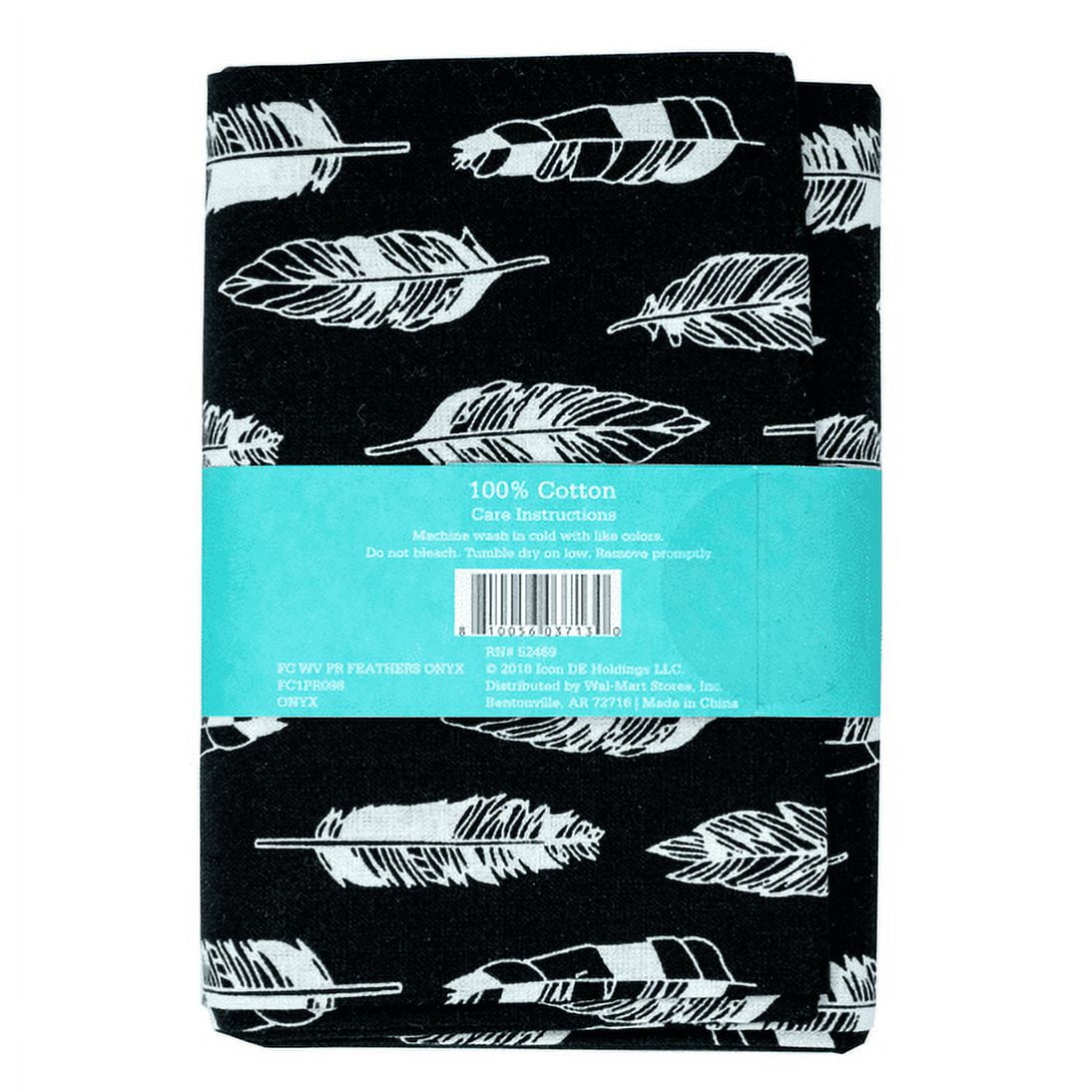 Waverly Inspirations 1 Yard Cut 100% Cotton Prints Fabric Black and White 44" Wide for Quilting & Sewing