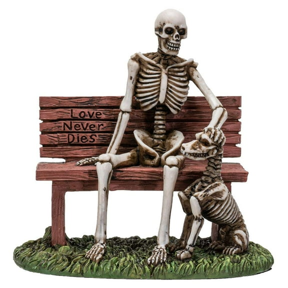 Pacific Giftware Old Man and A Dog Love Never Die Skeleton Resin Home Decor Figurine